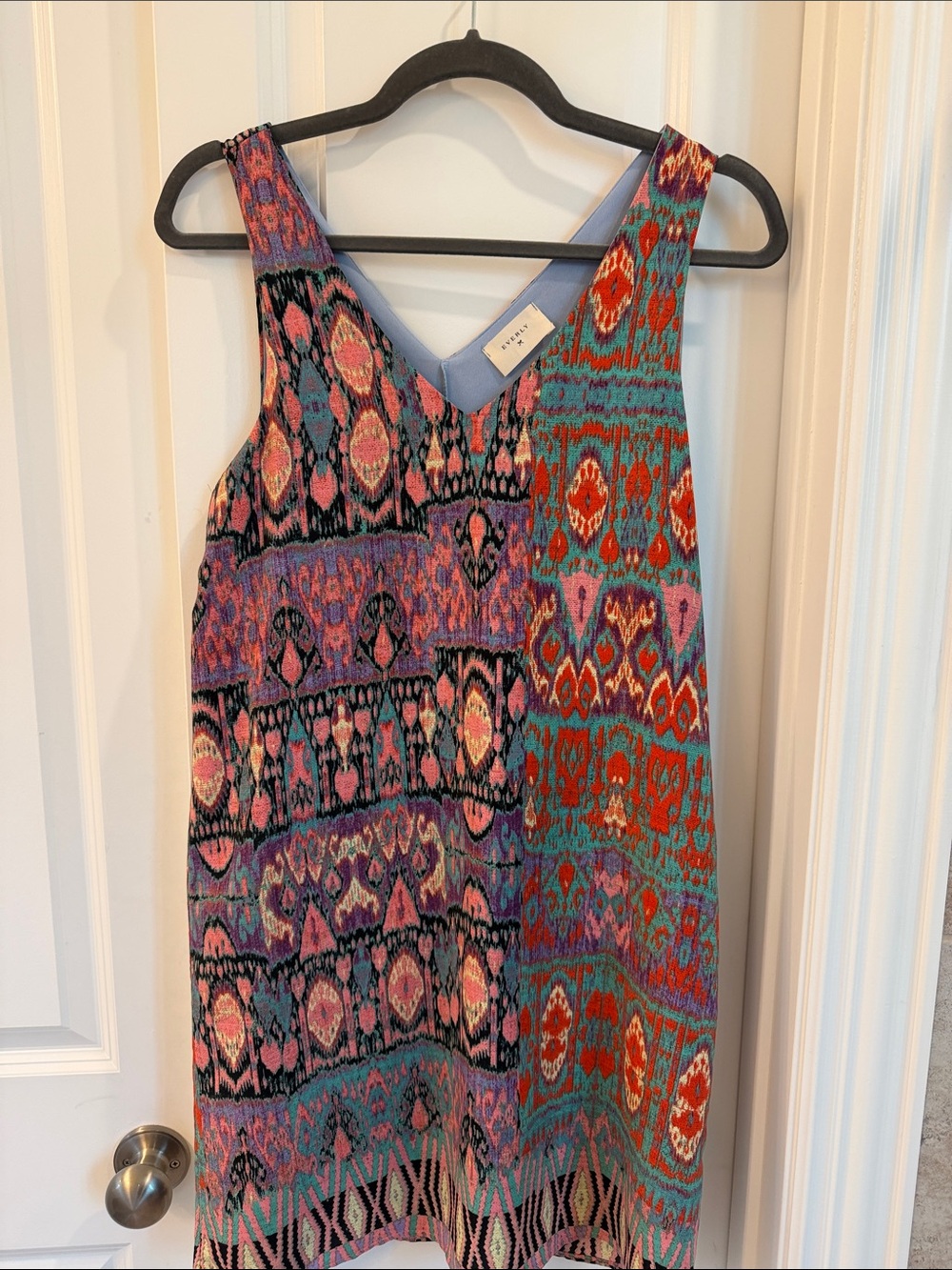 Everly Multicolor Ikat Print Sleeveless Top